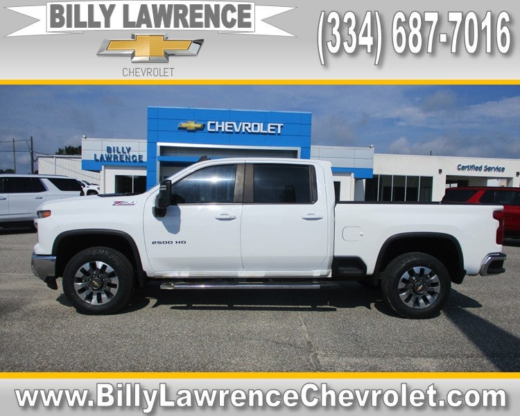 2024 Chevrolet Silverado 2500 HD LT in Summit White — front three-quarter view