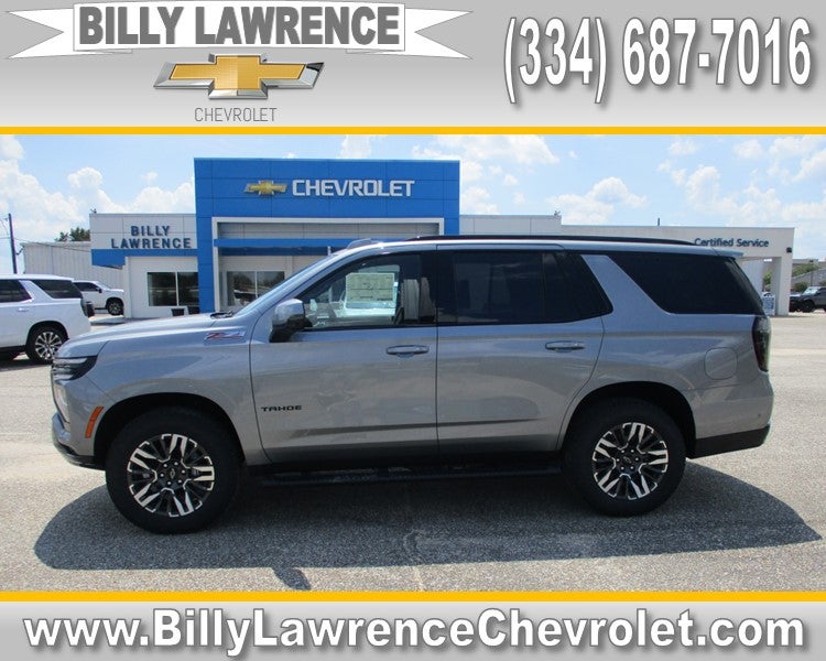 2026 Chevrolet Tahoe Z71 in Sterling Gray Metallic — front three-quarter view