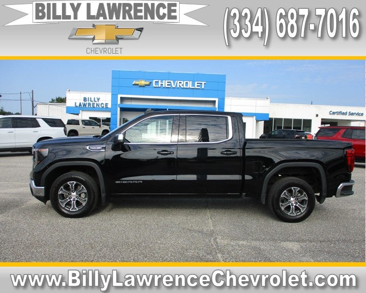 2023 GMC Sierra 1500 SLE in Onyx Black — front three-quarter view