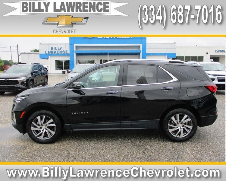 2024 Chevrolet Equinox Premier in Mosaic Black Metallic — front three-quarter view