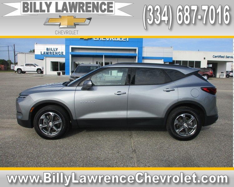 2024 Chevrolet Blazer 3LT in Sterling Gray Metallic — front three-quarter view