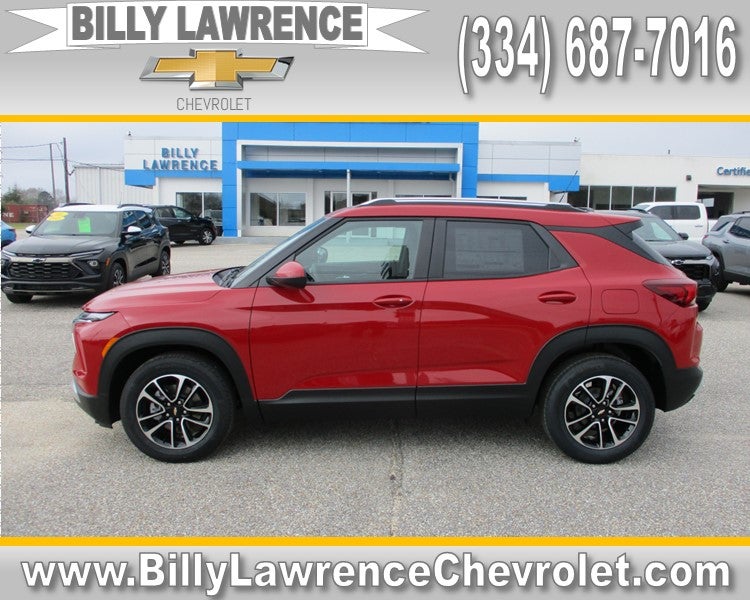 2026 Chevrolet Trailblazer LT in Apex Red — front three-quarter view